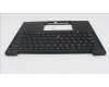 Lenovo 5M11U08128 C-Cover with keyboard, Danish, Black, Backlight, NFC, UK