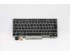Lenovo 5N20V43651 Keyboard Internal, Czech/Slovak, Silver, Backlight, UK
