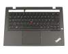 60.4LY10.006 Original Lenovo Tastatur inkl. Topcase DE (deutsch) schwarz/schwarz mit Backlight und Mouse-Stick