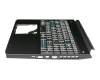 6037B0154104 Original Acer Tastatur inkl. Topcase DE (deutsch) schwarz/schwarz mit Backlight