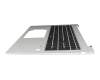 6037B0278204 Original HP Tastatur inkl. Topcase DE (deutsch) schwarz/silber mit Backlight