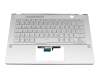 6053B1788221 Original Asus Tastatur inkl. Topcase DE (deutsch) silber/silber mit Backlight