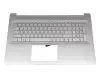 6054B2488302 Original HP Tastatur inkl. Topcase DE (deutsch) silber/silber