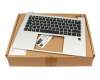 6054B2588401 Original HP Tastatur inkl. Topcase DE (deutsch) schwarz/silber mit Backlight