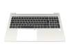 6070B1943802 Original HP Tastatur inkl. Topcase DE (deutsch) schwarz/silber mit Backlight und Mouse-Stick