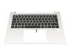 6070B2455702 Original HP Tastatur inkl. Topcase DE (deutsch) schwarz/silber mit Backlight