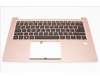 Acer 6B.GZLN1.008 Tastatur beleuchtet Deutsch (DE) + Top case pink 6B.GZLN1.008 / 6BGZLN1008 (Original)