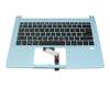 6B.HJNN8.020 Original Acer Tastatur inkl. Topcase DE (deutsch) schwarz/blau mit Backlight