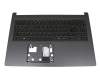 6B.HSKN7.011 Original Acer Tastatur inkl. Topcase DE (deutsch) schwarz/grau mit Backlight