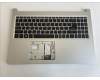 Acer 6B.HWCN7.012 Tastatur silber mit Topcase grichisch mit Backlight