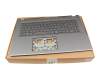 6B.J02N8.019 Original Acer Tastatur inkl. Topcase CH (schweiz) grau/grau mit Backlight