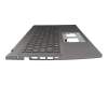 6B.K3BN2.015 Original Acer Tastatur inkl. Topcase CH (schweiz) grau/grau mit Backlight