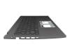 6B.K3BN2.019 Original Acer Tastatur inkl. Topcase FR (französisch) grau/grau mit Backlight