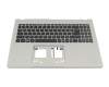 6B.KBRN2.014 Original Acer Tastatur inkl. Topcase DE (deutsch) schwarz/grau mit Backlight