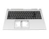 6B.KRYN7.043 Original Acer Tastatur inkl. Topcase DE (deutsch) schwarz/silber