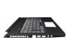 6B.Q50N1.009 Original Acer Tastatur inkl. Topcase DE (deutsch) schwarz/transparent/schwarz mit Backlight