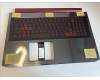6B.Q5EN2.017 Acer Gehäuseoberseite Schwarz mit Tastatur Französisch, beleuchtet für 1050 & 1650