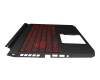 6B.Q7KN2.046 Original Acer Tastatur inkl. Topcase DE (deutsch) schwarz/rot/schwarz mit Backlight (Geforce1650)