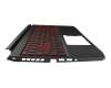 6B.Q7KN2.051 Original Acer Tastatur inkl. Topcase FR (französisch) schwarz/schwarz mit Backlight