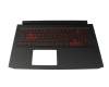 6B.QAPN2.015 Original Acer Tastatur inkl. Topcase CH (schweiz) schwarz/rot/schwarz mit Backlight