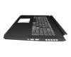 6B.QCUN2.014 Original Acer Tastatur inkl. Topcase DE (deutsch) schwarz/schwarz mit Backlight