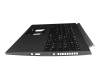 6B.QHDN2.015 Original Acer Tastatur inkl. Topcase CH (schweiz) schwarz/grau mit Backlight