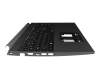 6B.QHDN2.015 Original Acer Tastatur inkl. Topcase CH (schweiz) schwarz/grau mit Backlight