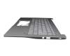 6BA0MN2014 Original Acer Tastatur inkl. Topcase DE (deutsch) silber/silber mit Backlight