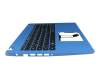 6BHS6N2014 Original Acer Tastatur inkl. Topcase DE (deutsch) schwarz/blau
