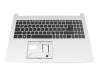 6BHVUN70122 Original Acer Tastatur inkl. Topcase DE (deutsch) schwarz/silber