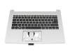 6BHVWN70113 Original Acer Tastatur inkl. Topcase DE (deutsch) schwarz/silber