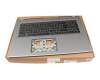 6BKHLN8023 Original Acer Tastatur inkl. Topcase DE (deutsch) schwarz/grau mit Backlight