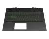 7116983400008 Original HP Tastatur inkl. Topcase DE (deutsch) schwarz/schwarz mit Backlight