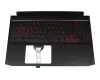 71NIX6BO046 Original Compal Tastatur inkl. Topcase DE (deutsch) schwarz/rot/schwarz mit Backlight