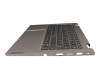 71NJE338029 Original Compal Tastatur inkl. Topcase DE (deutsch) anthrazit/grau mit Backlight mit Smart Pen Fach