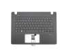 90.4LK07.S0G Original Sunrex Tastatur inkl. Topcase DE (deutsch) schwarz/schwarz