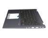 90NB0J71-R31GE0 Original Asus Tastatur inkl. Topcase DE (deutsch) schwarz/blau mit Backlight