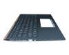 90NB0NK1-R30GE0 Original Asus Tastatur inkl. Topcase DE (deutsch) blau/blau mit Backlight