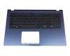 90NB0P53-R31GE1 Original Asus Tastatur inkl. Topcase DE (deutsch) schwarz/blau mit Backlight