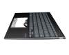 90NB0QX0-R30GE0 Original Asus Tastatur inkl. Topcase DE (deutsch) grau/schwarz