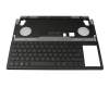 90NR0921-R31GE0 Original Asus Tastatur inkl. Topcase DE (deutsch) schwarz/transparent/schwarz/rot mit Backlight