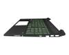 910300237110 Original Primax Tastatur inkl. Topcase DE (deutsch) schwarz/grün/schwarz mit Backlight