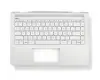 933313-041 Original HP Tastatur inkl. Topcase DE (deutsch) silber/silber mit Backlight
