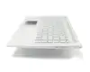 933313-041 Original HP Tastatur inkl. Topcase DE (deutsch) silber/silber mit Backlight
