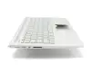 933313-041 Original HP Tastatur inkl. Topcase DE (deutsch) silber/silber mit Backlight