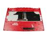 957-17C61E-C06 Original MSI Tastatur inkl. Topcase DE (deutsch) schwarz/schwarz mit Backlight rote Hintergrundbeleuchtung