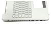 9Z.N8BBU.T0G Original Darfon Tastatur inkl. Topcase DE (deutsch) silber/silber mit Backlight