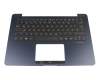 9Z.NBXBW.F0G Original Asus Tastatur inkl. Topcase DE (deutsch) schwarz/blau mit Backlight