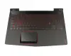9Z.NDKBN.D0G Original Darfon Tastatur inkl. Topcase DE (deutsch) schwarz/schwarz mit Backlight