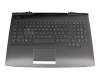 9Z.NEBBQ.10G Original Darfon Tastatur inkl. Topcase DE (deutsch) schwarz/schwarz mit Backlight